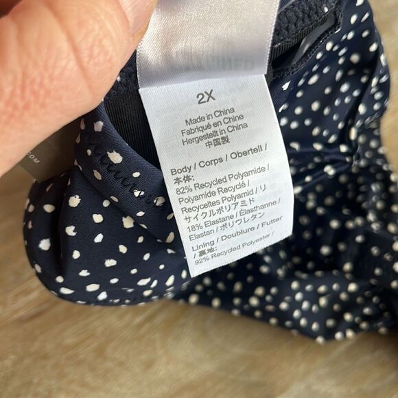 J Crew Strappy twist bikini top in dot Womens Size‎ 2X - Picture 5 of 6